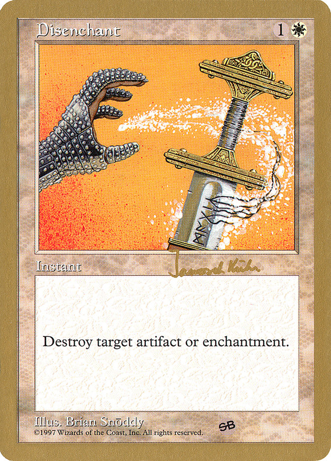 Disenchant - 1997 Janosch Kuhn (5ED) (SB) [World Championship Decks]