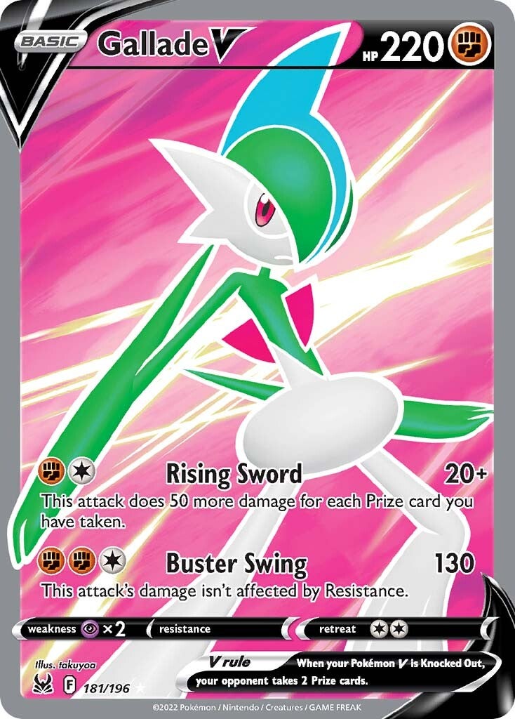 Gallade V (Full Art) (181/196) [SWSH11: Lost Origin]