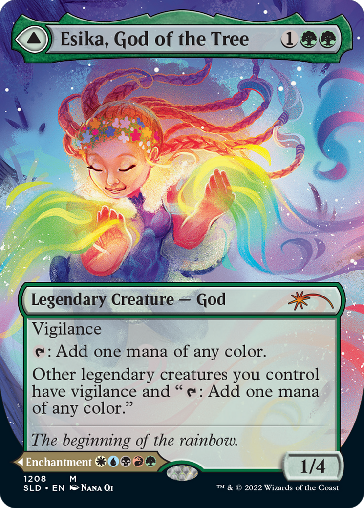Esika, God of the Tree (Display Commander) - Thick Stock (1208) [Secret Lair Drop Series]