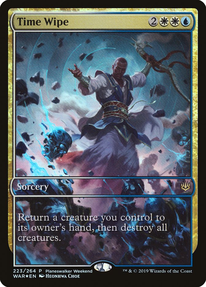 Time Wipe (Planeswalker Weekend) (Full Art) [War of the Spark Promos] —  Darkhold Games
