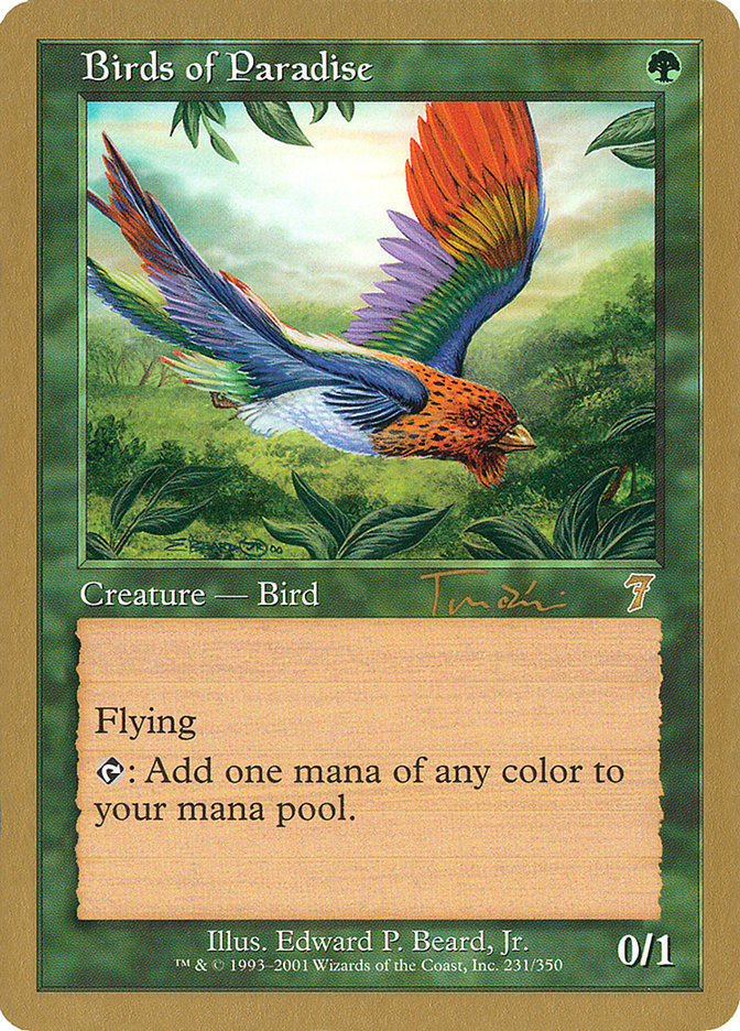 Birds of Paradise - 2001 Jan Tomcani (7ED) [World Championship Decks]
