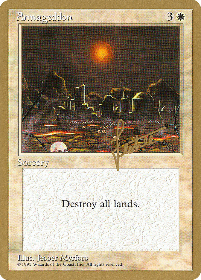 Armageddon - 1996 Bertrand Lestree (4ED) [World Championship Decks]