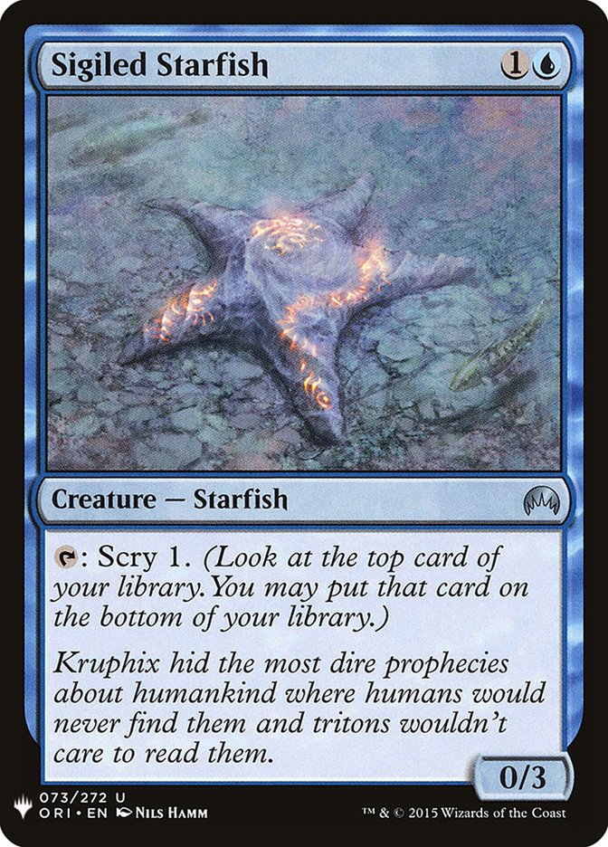 Sigiled Starfish (73) [The List Reprints]