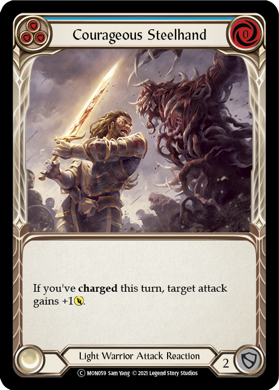 Courageous Steelhand (Blue) (MON059) [Monarch]