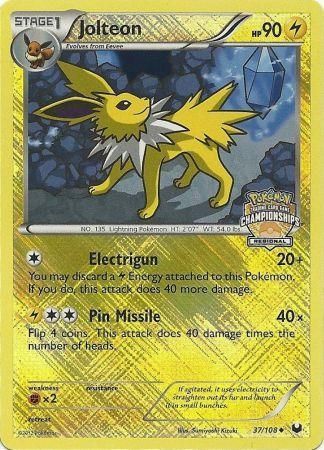 Jolteon - 37/108 (Regional Championships) (037/108) [League & Championship Cards]