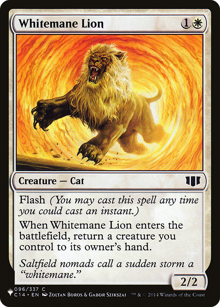 Whitemane Lion (PLC) (22/165) [The List Reprints]