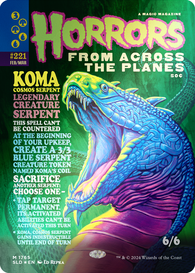 Koma, Cosmos Serpent (Rainbow Foil) (1765) [Secret Lair Drop Series]