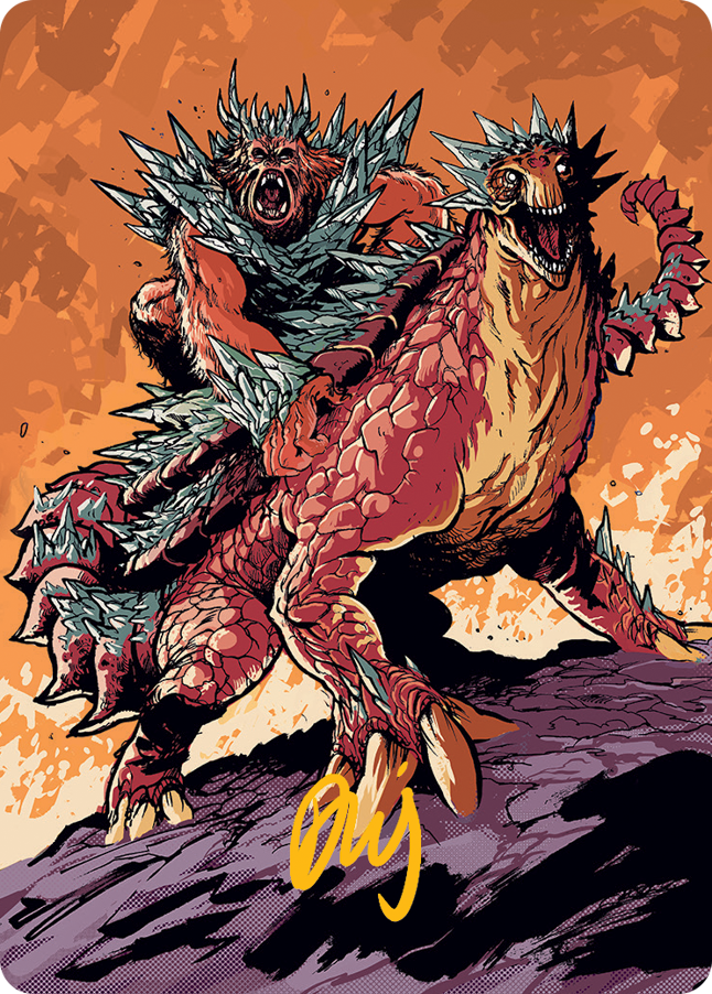 Kogla and Yidaro Art Card (Gold-Stamped Signature) (61) [Art Series: March of the Machine]
