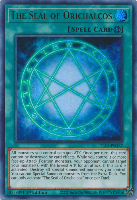 The Seal of Orichalcos (DLCS-EN137) [Dragons of Legend: The Complete Series]