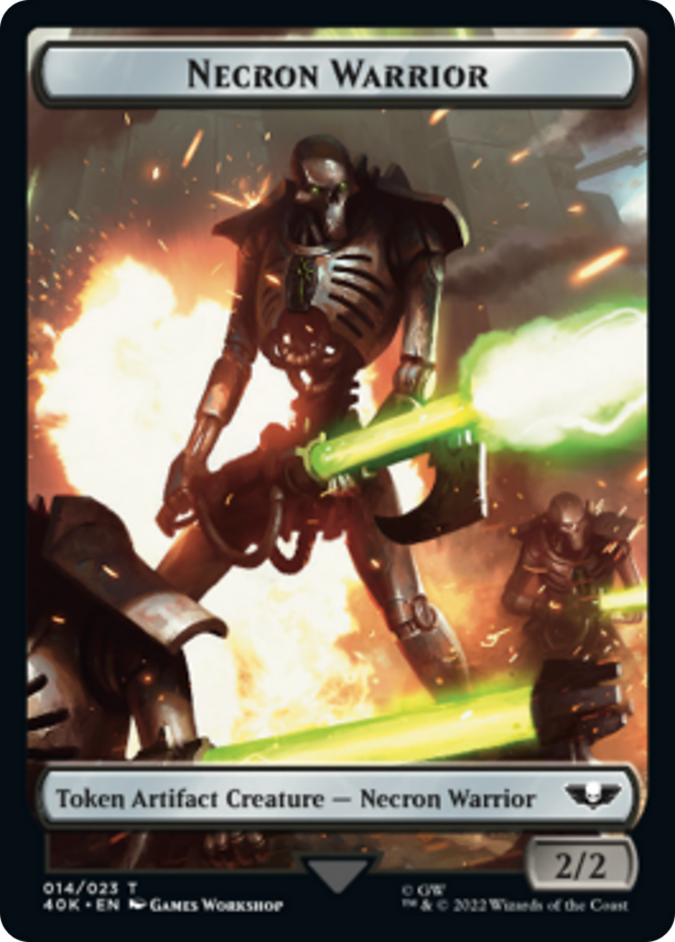 Necron Warrior // Insect Double-Sided Token (14 // 22) [Universes Beyond: Warhammer 40,000]
