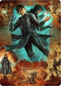 Jace, Mirror Mage Art Card (2/81) (2) [Art Series: Zendikar Rising]