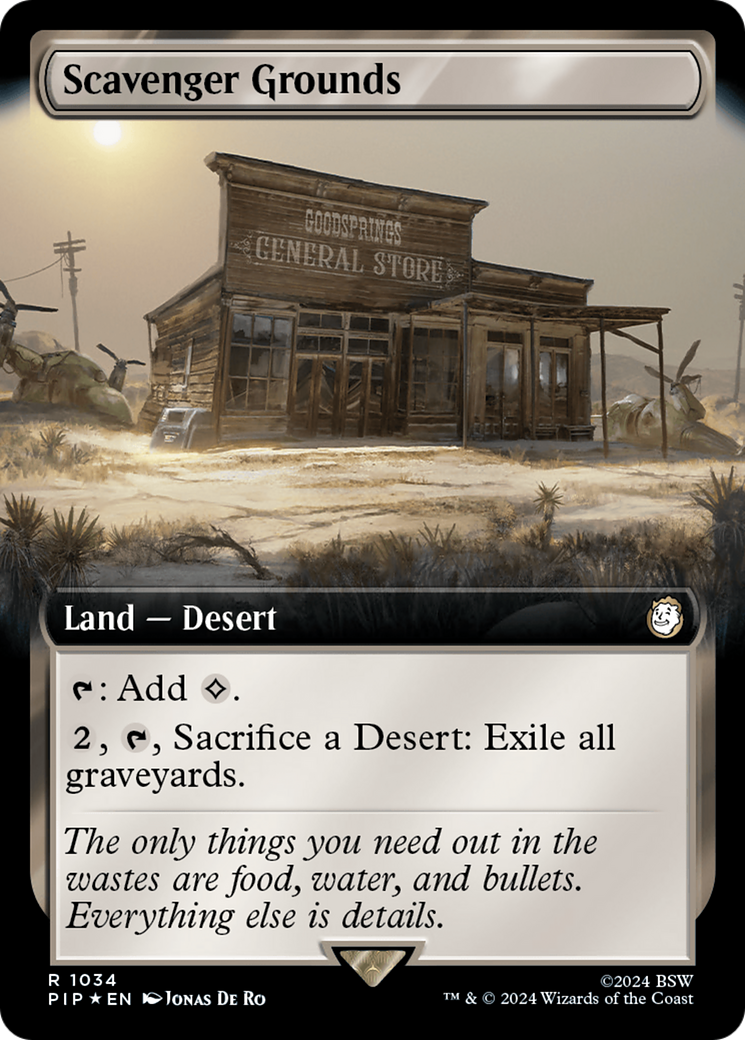 Scavenger Grounds (Extended Art) (Surge Foil) (1034) [Universes Beyond: Fallout]