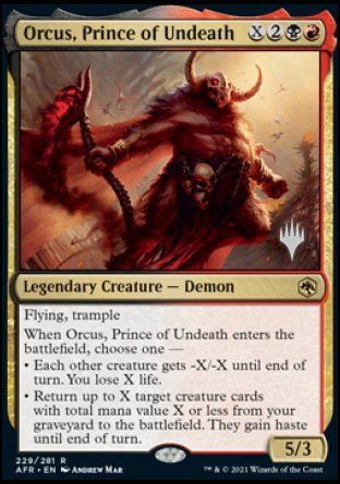 Orcus, Prince of Undeath (229) [Promo Pack: Adventures in the Forgotten Realms]