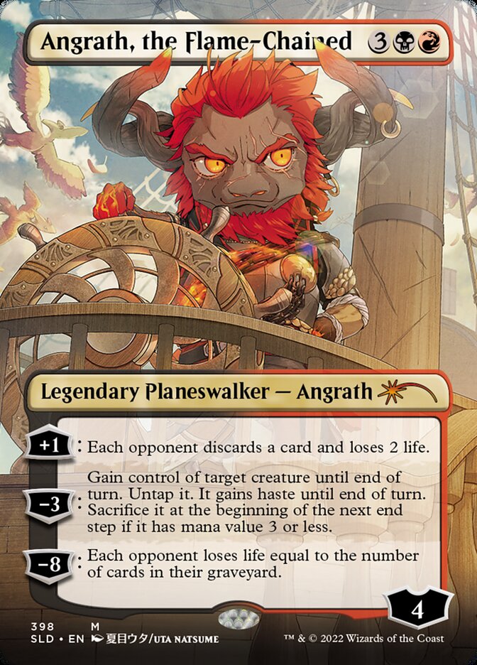 Angrath, the Flame-Chained (Borderless) (398) [Secret Lair Drop Series]