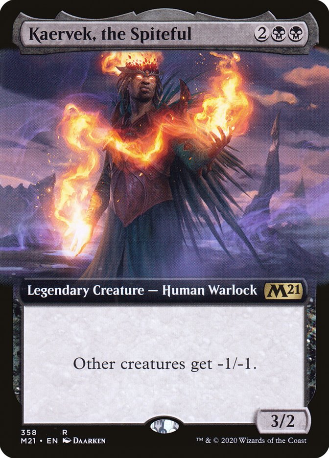 Kaervek, the Spiteful (Extended Art) (358) [Core Set 2021]