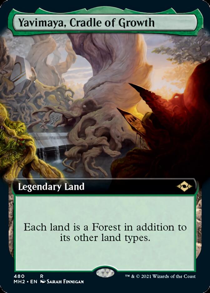 Yavimaya, Cradle of Growth (Extended Art) (480) [Modern Horizons 2]