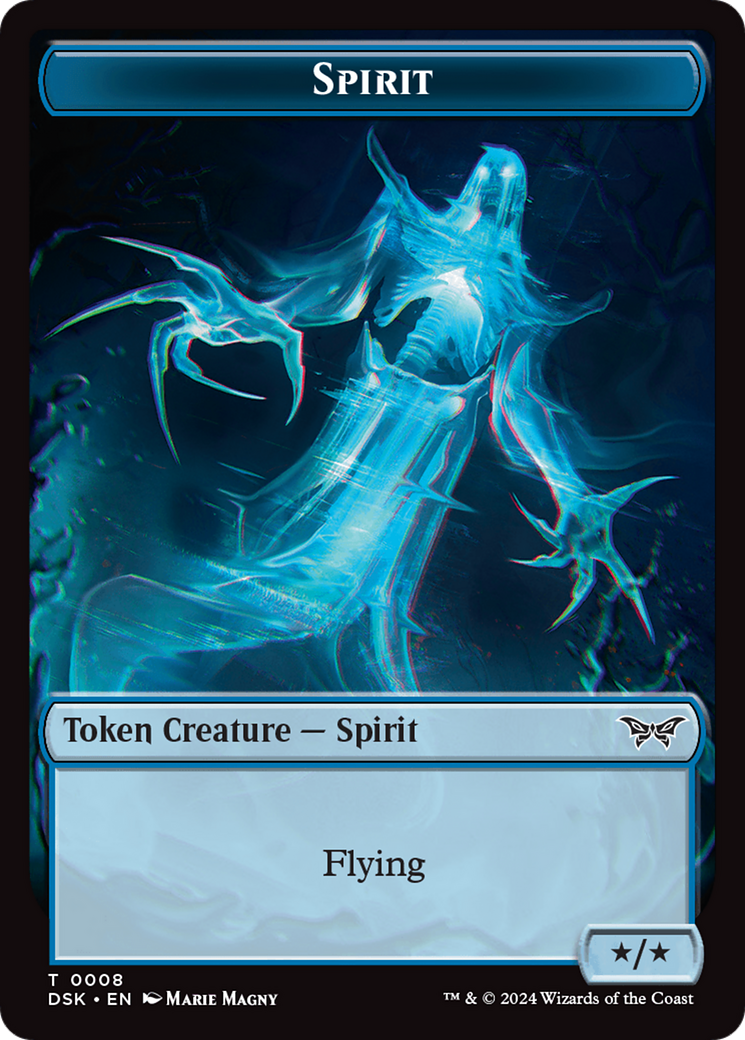 Spirit Token (0008) (8) [Duskmourn: House of Horror]