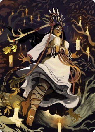 Candlegrove Witch Art Card (76/81) (76) [Art Series: Innistrad: Midnight Hunt]