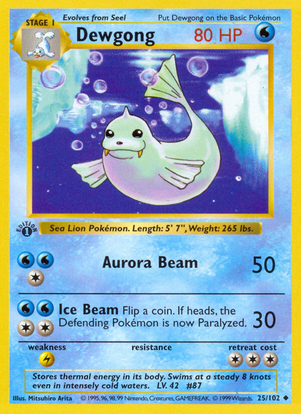 Dewgong (025/102) [Base Set (Shadowless)]