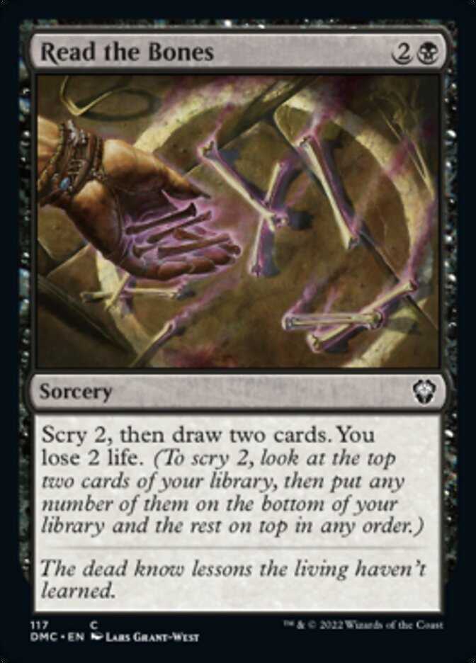 Read the Bones (117) [Commander: Dominaria United]