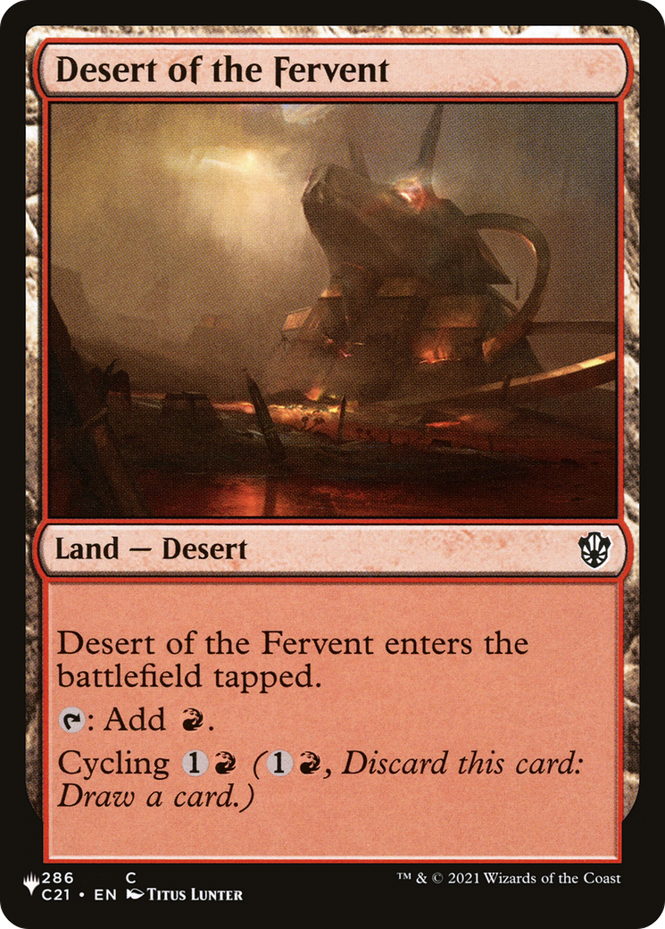 Desert of the Fervent (286/081) [The List Reprints]
