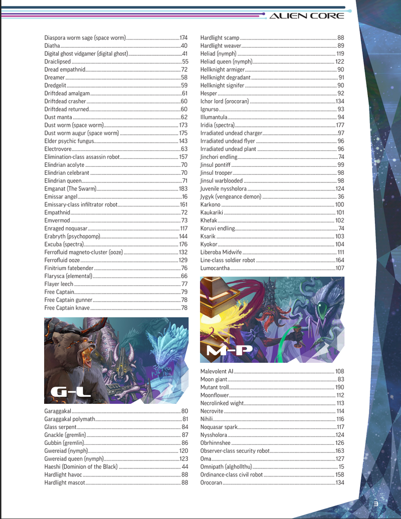 Starfinder RPG 2E: Alien Core (Retailer Cover)