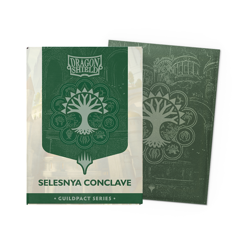 Dragon Shield: Magic The Gathering: Guildpact Series: Matte Dual Art: Selesnya Conclave (100CT)
