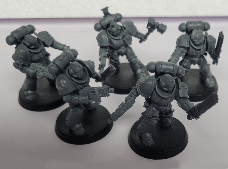 Assault Intercessors with Deathwatch Upgrades (Used Assembled & Unpainted)