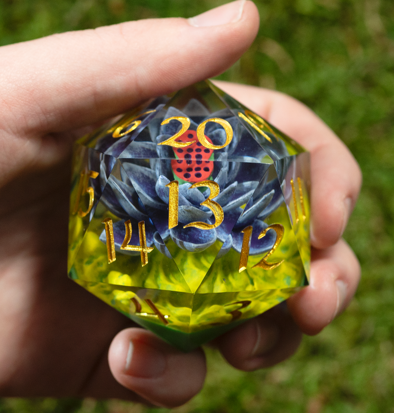 Sirius Dice: MTG Black Lotus 54mm Spindown D20