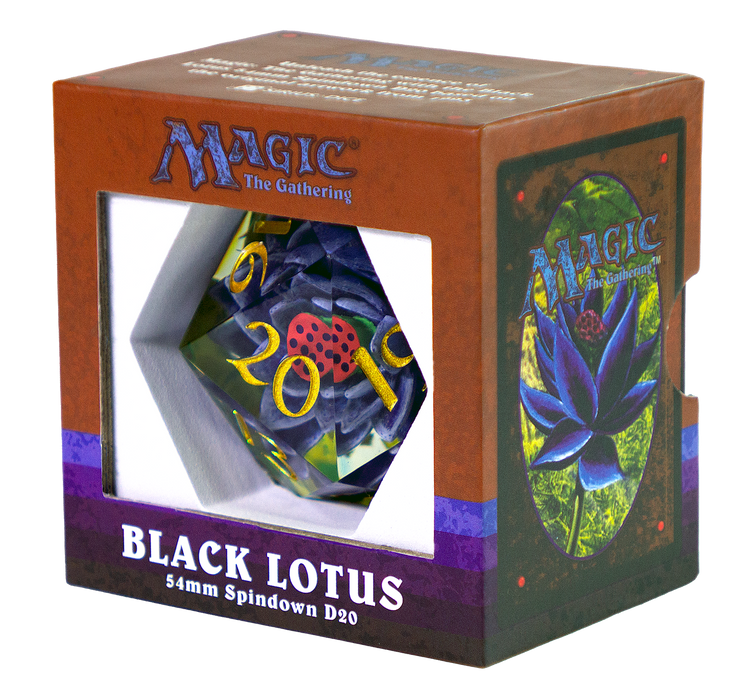 Sirius Dice: MTG Black Lotus 54mm Spindown D20