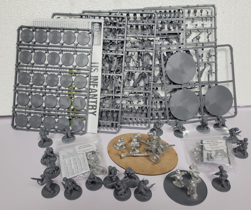 US Army Starter Army (Used Partially Assembled & Unpainted - Incomplete)