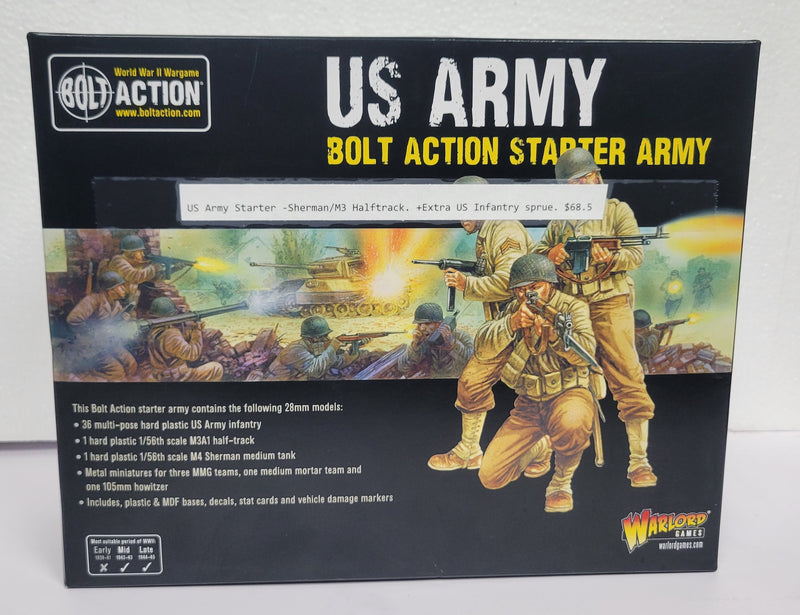 US Army Starter Army (Used Partially Assembled & Unpainted - Incomplete)