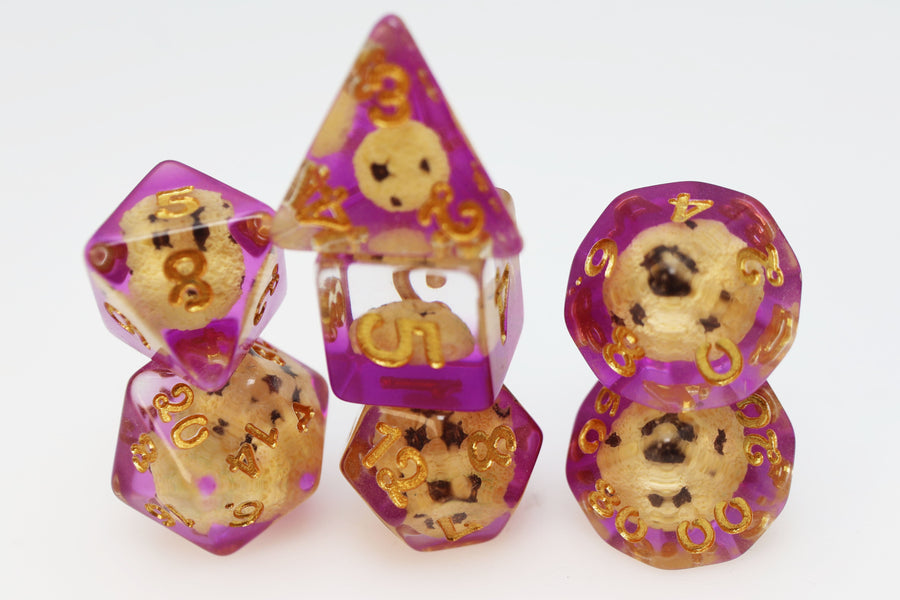 Pastry Pets: Chocolate Chip Cookie Mouse - Pin & RPG Dice Set