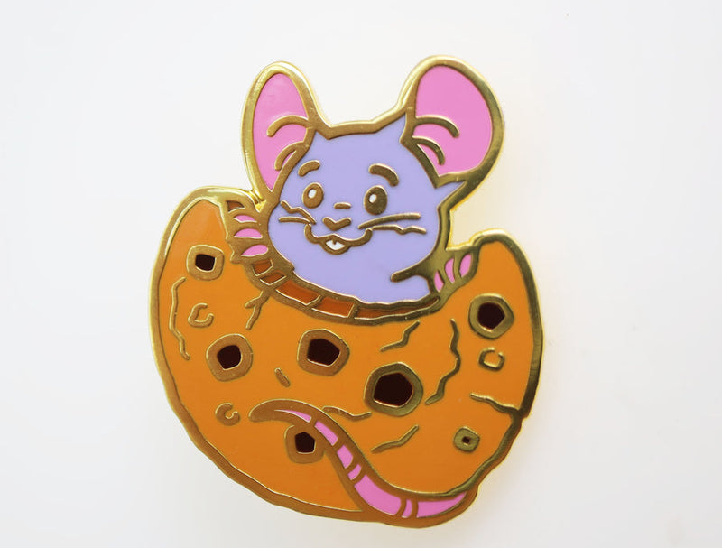 Pastry Pets: Chocolate Chip Cookie Mouse - Pin & RPG Dice Set