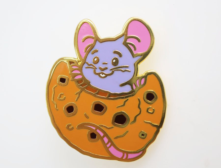 Pastry Pets: Chocolate Chip Cookie Mouse - Pin & RPG Dice Set