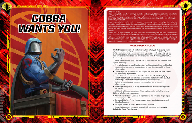 G.I. JOE: RPG Cobra Codex Sourcebook