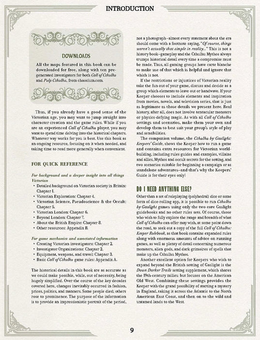 Call of Cthulhu - Cthulhu by Gaslight: Investigators' Guide - Hardcover