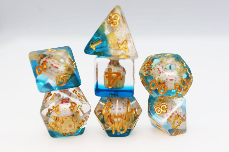 Pastry Pets: Cupcake Dog - Pin & RPG Dice Set