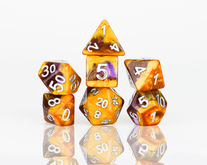 Sirius Dice: RPG Dice Set (7): Amethyst Geode
