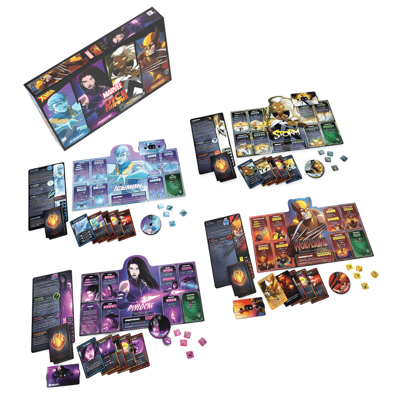 Marvel X-Men Dice Throne Box 1 (Iceman, Psylocke, Storm, Wolverine)