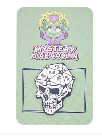 D20 Skull Pin
