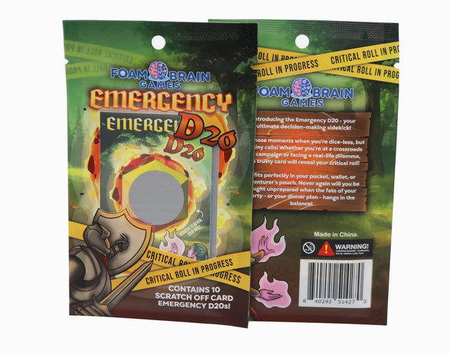 Emergency D20 (Package of 10 Cards)