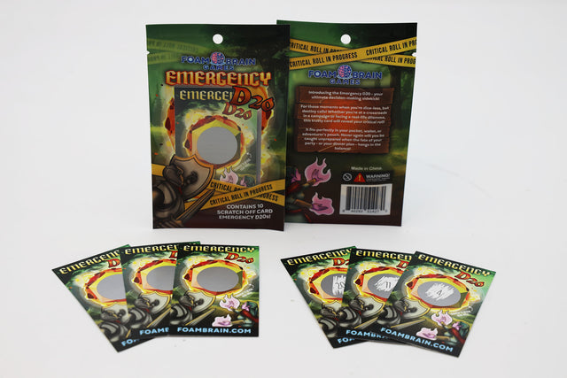 Emergency D20 (Package of 10 Cards)