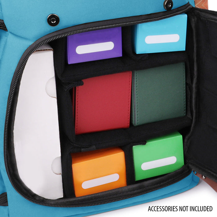 ENHANCE Full-Size Trading Card Storage Box Backpack - Blue