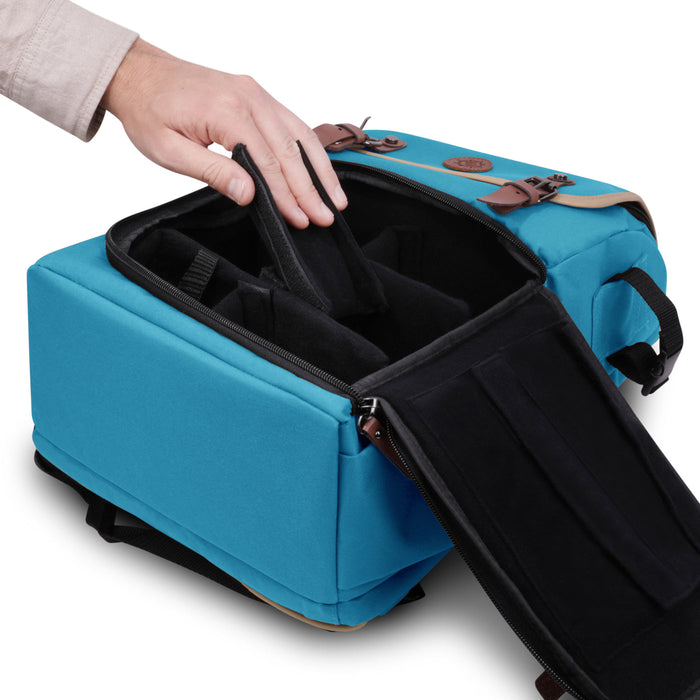 ENHANCE Full-Size Trading Card Storage Box Backpack - Blue