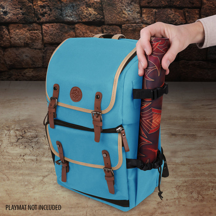ENHANCE Full-Size Trading Card Storage Box Backpack - Blue