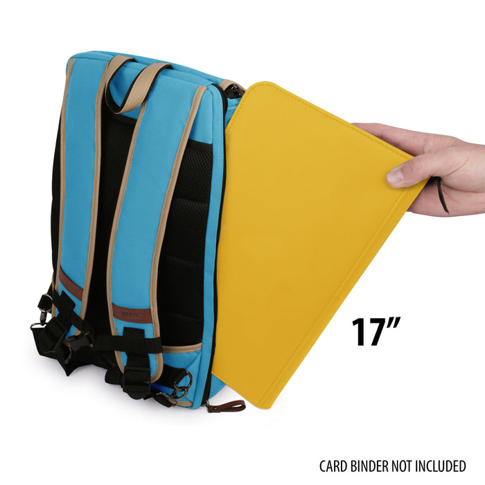 ENHANCE Full-Size Trading Card Storage Box Backpack - Blue