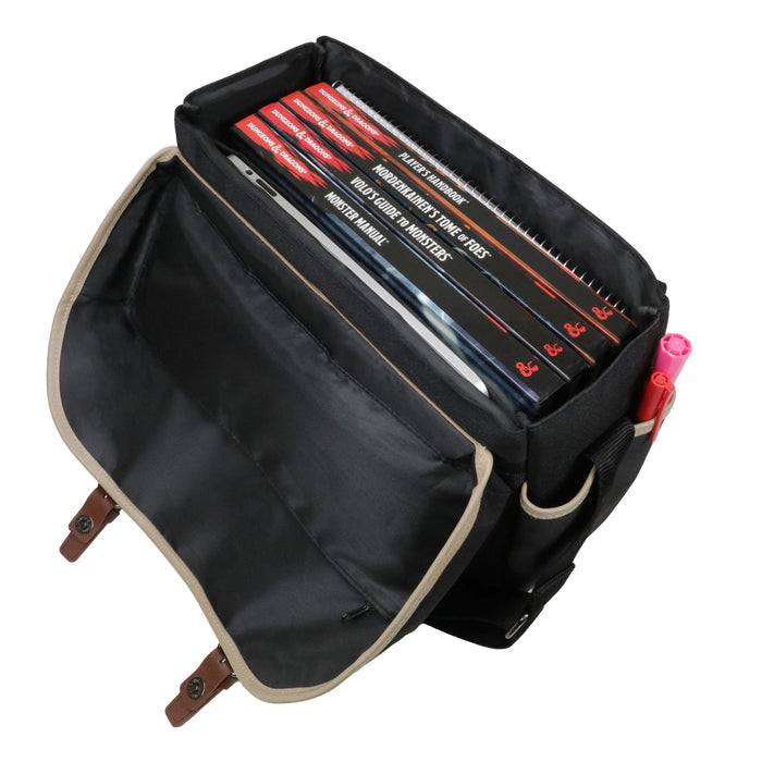 ENHANCE Designer Edition DnD Bag - RPG Player's Messenger Bag (Black)