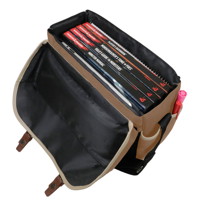 ENHANCE Designer Edition DnD Bag - RPG Player's Messenger Bag (Tan)