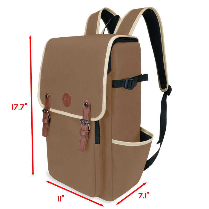 ENHANCE Designer Edition DnD Backpack - RPG Travel Bag (Tan)